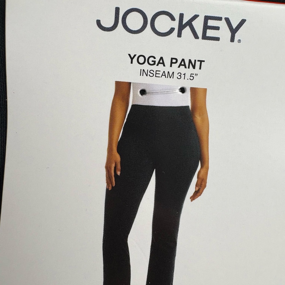 Jockey Black Women's Yoga Pants - High Rise Stretch Legging